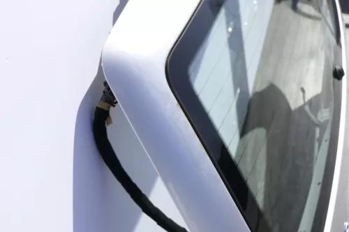 VW Lupo 6X Heckklappe Klappe Kofferraumklappe Scheibe silber LR7X (155579)