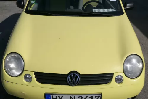 VW Lupo Motorhaube KLappe vorne gelb LD1B Frontklappe Haube - Hagel Dellen!