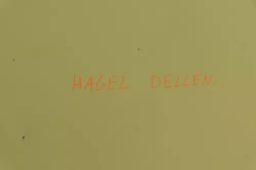 VW Lupo Motorhaube KLappe vorne gelb LD1B Frontklappe Haube - Hagel Dellen! (155670)