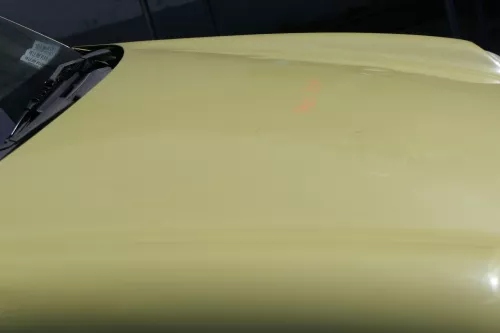 VW Lupo Motorhaube KLappe vorne gelb LD1B Frontklappe Haube - Hagel Dellen! (155670)