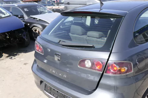 Seat Ibiza 6L Heckklappe Klappe hinten Kofferraumklappe grau LS7Z ohneBremsleuch (155688)