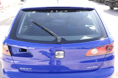 Seat Ibiza 6L Heckklappe Klappe hinten Kofferraumklappe blau LS5G ohneBremsleuch