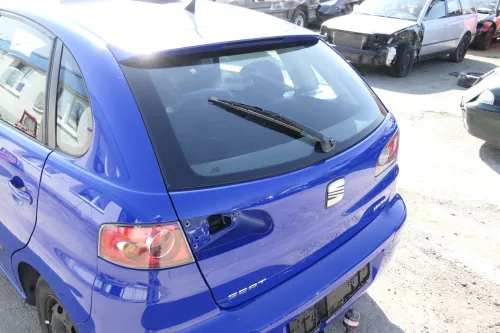 Seat Ibiza 6L Heckklappe Klappe hinten Kofferraumklappe blau LS5G ohneBremsleuch (155718)