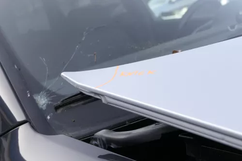 Audi A6 4B Motorhaube Klappe vorn Facelift (ab. Mitte 2002) grau silber LY7W sil (155735)