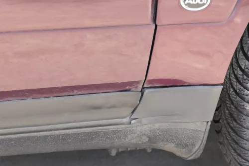 Audi A6 4A C4 Tür Türblatt vorne rechts Beifahrertür rot braun LZ3N ohneAnbautei (155804)