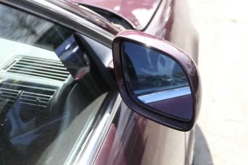 Audi A6 4A C4 Spiegel Außenspiegel rechts elektrisch braun rot LZ3N (155834)