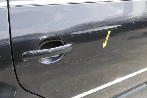 VW Passat 3B 3BG Limousine Tür hinten rechts schwarz LC9Z chrom ohne Anbauteile (155870)