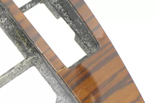 VW Passat 3B Mittelkonsole Verkleidung Optik Dekor Navi Holz zebrano br Türgriff (155882)