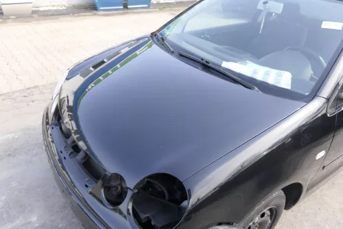 VW Polo 9N Motorhaube Klappe Haube vorne schwarz L041 uni bis ca. Bj. 2004 (155944)