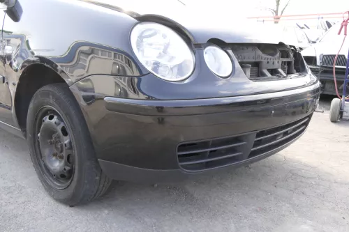 VW Polo 9N Stoßstange Frontstoßstange vorne schwarz L041 (155945)