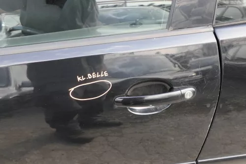 VW Polo 9N 9N3 Tür vorne links Fahrertür 2/3-Türer schwarz uni L041 ohneAnbautei (155949)