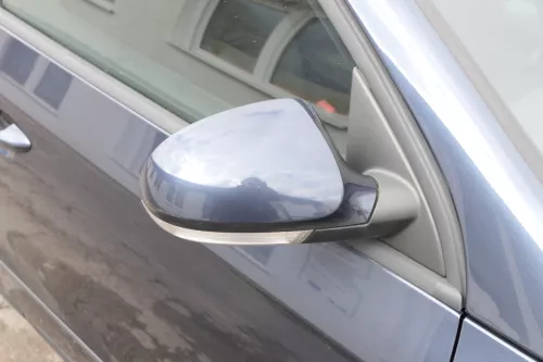 VW Passat 3C elektrischer Spiegel Außenspiegel rechts Blinke blau grau LC5F blue