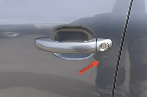 VW Touareg 7L Tür Fahrertür vorne links grau LD7U - ohne Anbauteile (156013)