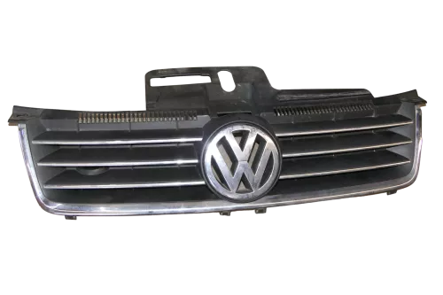 VW Polo 9N Grill Kühlergrill VW Zeichen Logo 6Q0853651D 6Q0 853 651 D Chrom (156068)