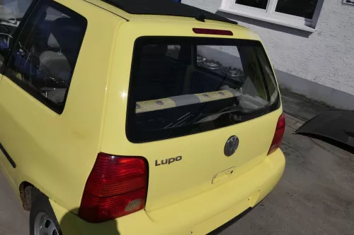 VW Lupo 6X Heckklappe Klappe Kofferraumklappe Scheibe gelb LD1B hinten ohen Anba (156227)