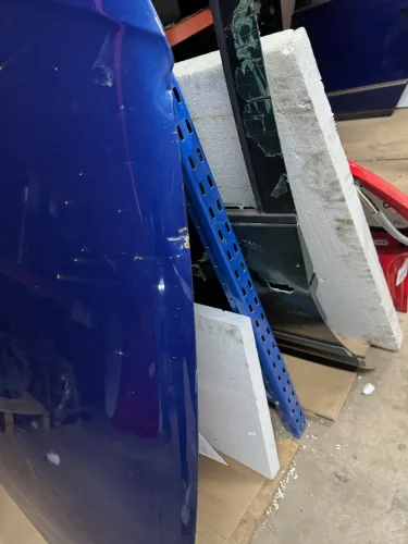 VW Passat 3C Motorhaube Klappe vorne vorn Haube blau LC5E cobaltblue  DELLE!!! (156240)