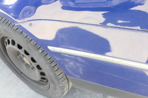 VW Passat 3C Kombi Stoßstange hinten Heckstoßstange Stoßfänger blau LC5E (156249)