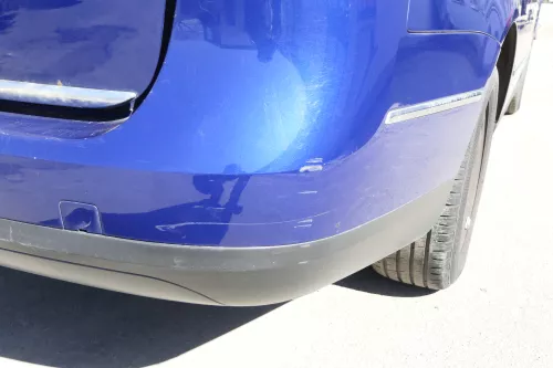 VW Passat 3C Kombi Stoßstange hinten Heckstoßstange Stoßfänger blau LC5E (156249)