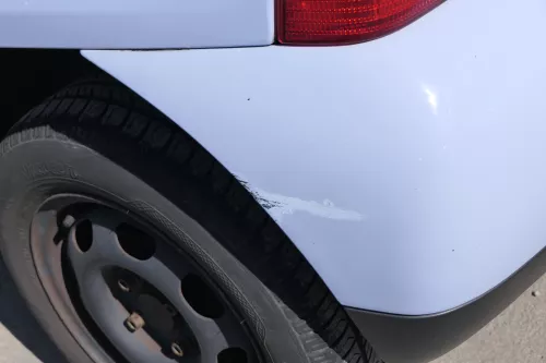 VW Lupo Stoßstange hinten Heckstoßstange Stoßfänger grau blau LR5D (156308)