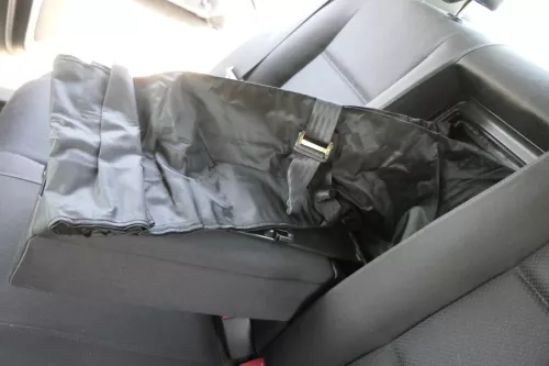 Audi A4 B6 B7 8E Limousine Sitz Rückbank Rücksitzbank hinten schwarz Ski durchre (156342)