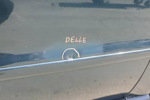 Audi A4 B5 Tür nur Türblatt vorn rechts Beifahrertür grün LZ6U Kombi Limo (156430)