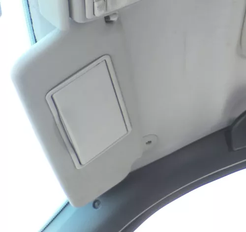 VW Passat 3B 3A 35i Sonnenblende rechts grau beleuchtet grau