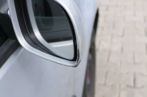 VW Golf 4 Bora manueller Spiegel rechts Außenspiegel silber grau LB7Z Glas (156541)