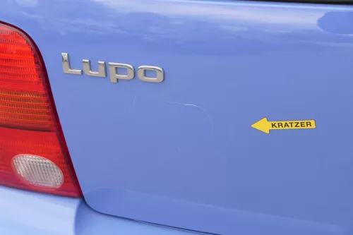 VW Lupo 6X Heckklappe Klappe Kofferraumklappe Scheibe blau LR5A ohne Anbaut (156889)