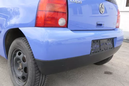 VW Lupo Stoßstange hinten Heckstoßstange Stoßfänger blau LR5A softblau (156890)