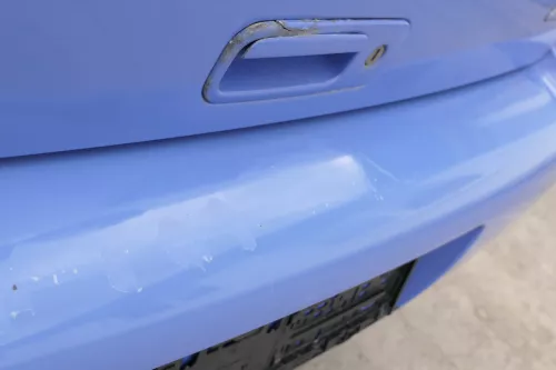 VW Lupo Stoßstange hinten Heckstoßstange Stoßfänger blau LR5A softblau (156890)