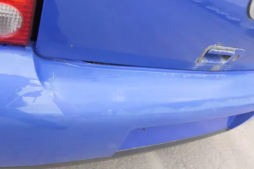 VW Lupo Stoßstange hinten Heckstoßstange Stoßfänger blau jazzblue lW5Z (156902)