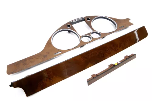 VW Passat 3C Mittelkonsole Verkleidung Abdeckung Tacho Dekor nur Holz Nuss (157026)