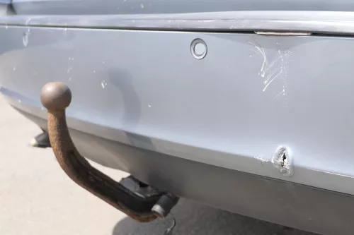 Skoda Octavia 1Z Combi Stoßstange hinten Heckstoßstange grau silber LF7U PDC (157062)