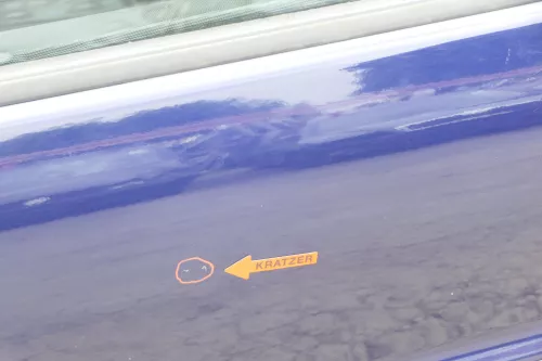 VW Polo 6N 6N2 Tür vorne links Fahrertür 4/5-Türer blau LB5N ohneAnbauteile (157252)