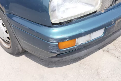 VW Golf 3 auch Cabrio Stoßstange vorne Stoßfänger vorn grün LC6P lackiert (157263)