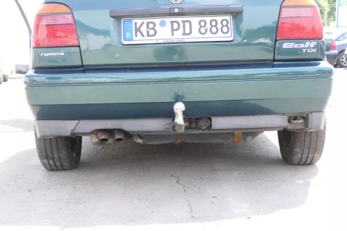 VW Golf 3 1H 1E Cabrio Limousine Stoßstange hinten Heckstoßstange grün LC6P