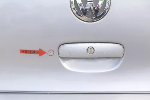 VW Polo 9N Fun Heckklappe Kofferraumklappe Klappe hinten silber LA7W metall (157411)