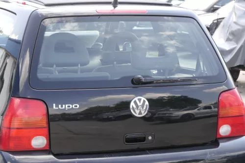 VW Lupo 6X Heckklappe Klappe Kofferraumklappe Scheibe schwarz L041 uni (157427)