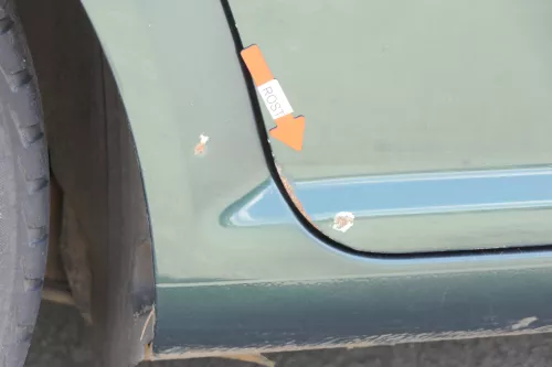 VW Bora Tür hinten rechts nur Limousine grün LC6M 1J5833056F (157459)