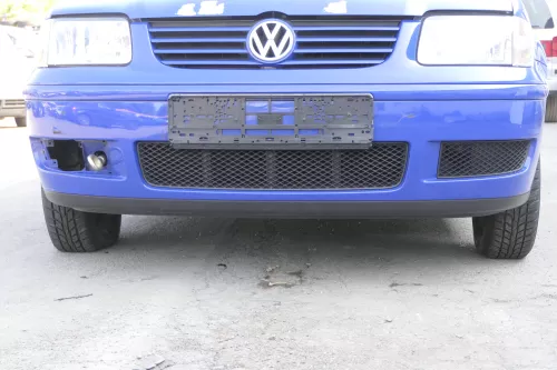 VW Polo 6N2 Stoßstange vorne Frontstoßstange Stoßfänger blau LA5C surfblue+Grill