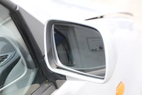 VW Polo 6N elektrischer elektrisch Spiegel Außenspiegel rechts silber LB7Z +Glas (157529)