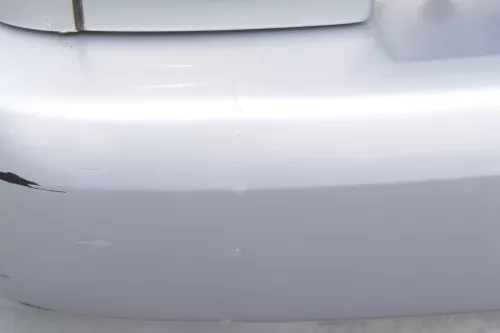 Polo 6N Stoßstange hinten NUR Oberteil der 2-geteilte Heckstoßstange silber LB7Z (157531)