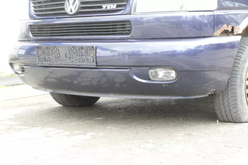 VW T4 Multivan Lange Version Stoßstange Frontstoßstange vorne blau LN5Y Nebelsch (157564)