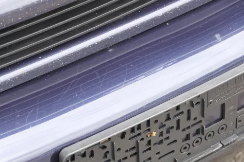 VW T4 Multivan Lange Version Stoßstange Frontstoßstange vorne blau LN5Y Nebelsch (157564)