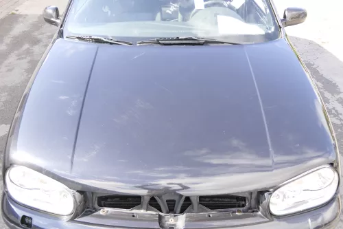 VW Golf 4 Motorhaube Haube Klappe vorne schwarz LC9Z metallic blackmagic  v