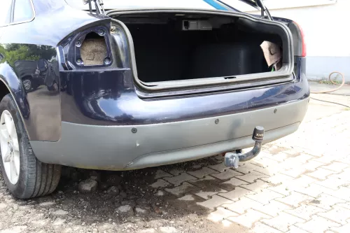 Audi A6 4B Limousine Stoßstange hinten Heckstoßstange Stoßfänger blau LZ5L PDC n (157997)