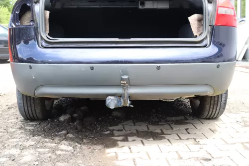 Audi A6 4B Limousine Stoßstange hinten Heckstoßstange Stoßfänger blau LZ5L PDC n (157997)