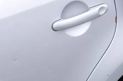 VW Touran 1T 1T3 Tür hinten links grau silber LA7W und Scheibe reflexsilber dd (158177)