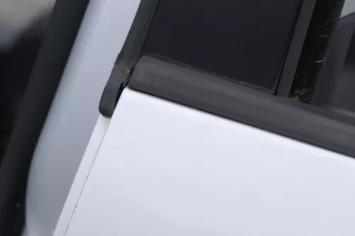 VW Touran 1T 1T3 Tür hinten links grau silber LA7W und Scheibe reflexsilber dd (158177)