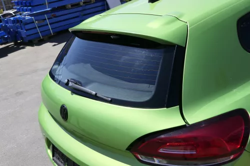 VW Scirocco 3 Heckklappe Klappe Scheibe grün LR6T Spoiler (158200)